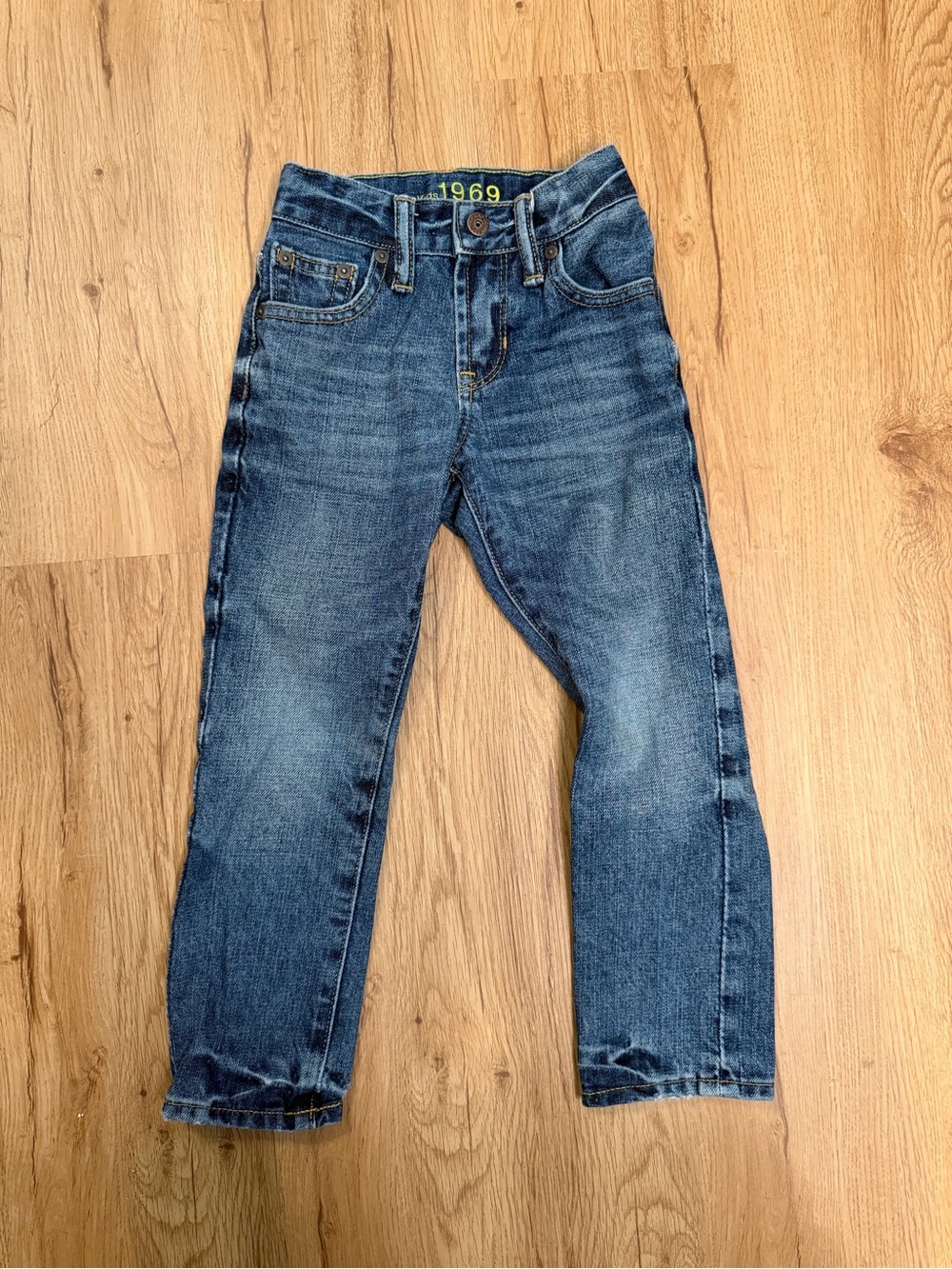 GAP Boys' Medium Blue Slim Straight Jeans